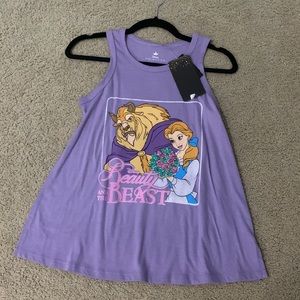 Disney Beauty and the Beast Purple Tank Top - XS